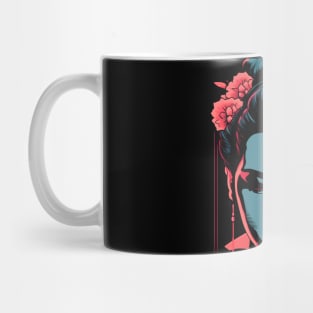 Vaporwave Geisha - Beautiful Japanese Design Mug